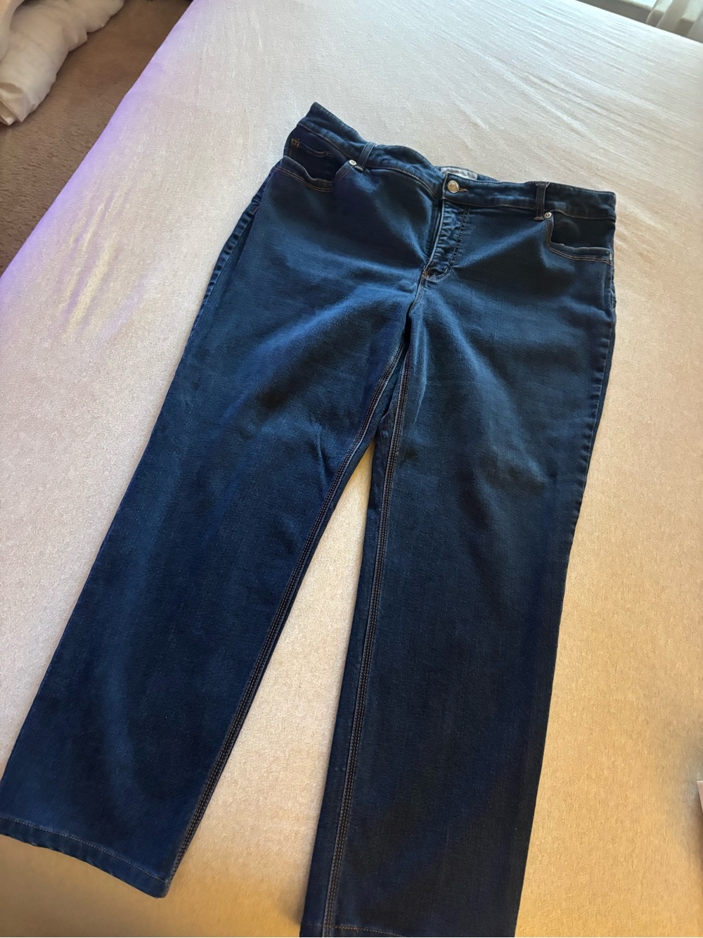 Chico's Deep Indigo Straight-Leg Jeans